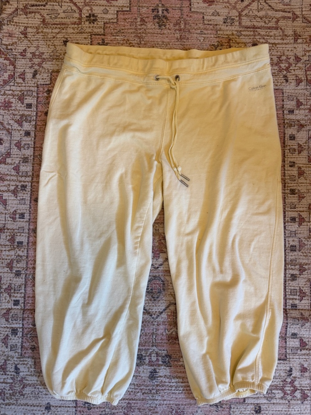 Vintage Calvin Klein capris yellow
